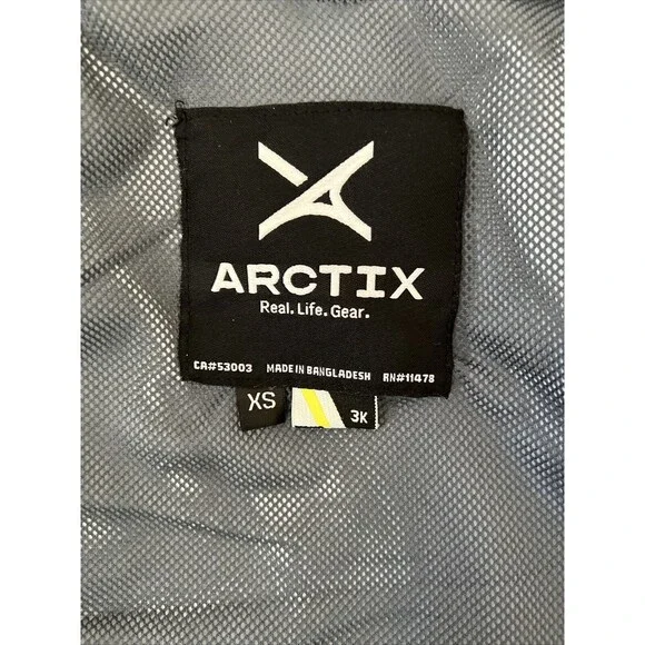 Arctix Kids Stream Rain Jacket Windbreaker HoodedWater Weatherproof Unisex Grey - Picture 13 of 16